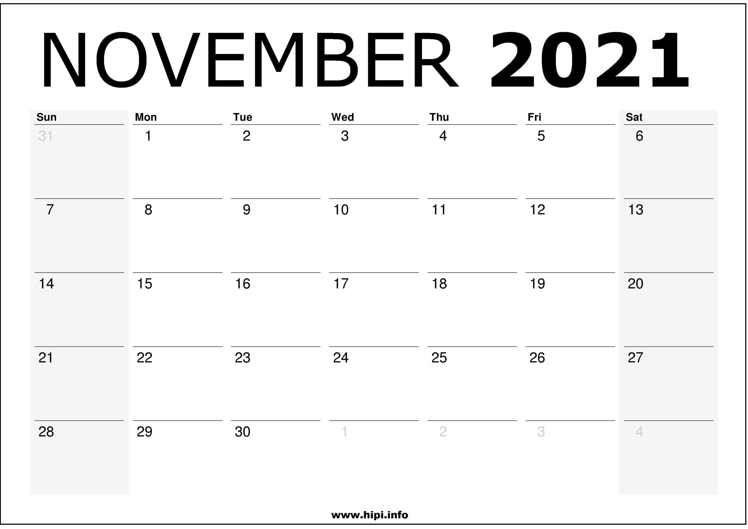 November 2021 Calendar Wallpapers  Wallpaper Cave throughout Free Printable Calendar 2021 3 Month Per Page