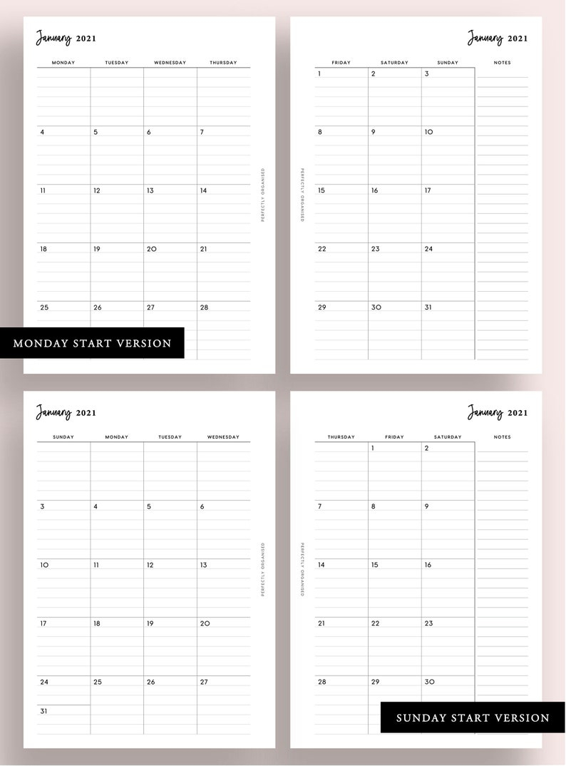 Printable 2021 Lined Monthly Planner  2021 Mese Su 2 inside Printable Lined Monthly Calendar Pdf 2021