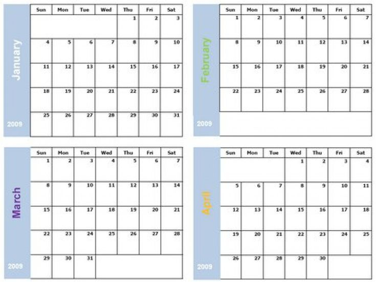 Printable 6 Month Calendar Printable 360 Degree Free throughout Four Month Calendar Template