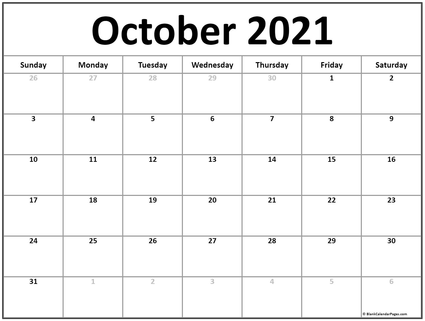 Printable Blank Monthly Calendar 2021 With Lines | Ten inside 2021 Printable Calendar By Month With Lines