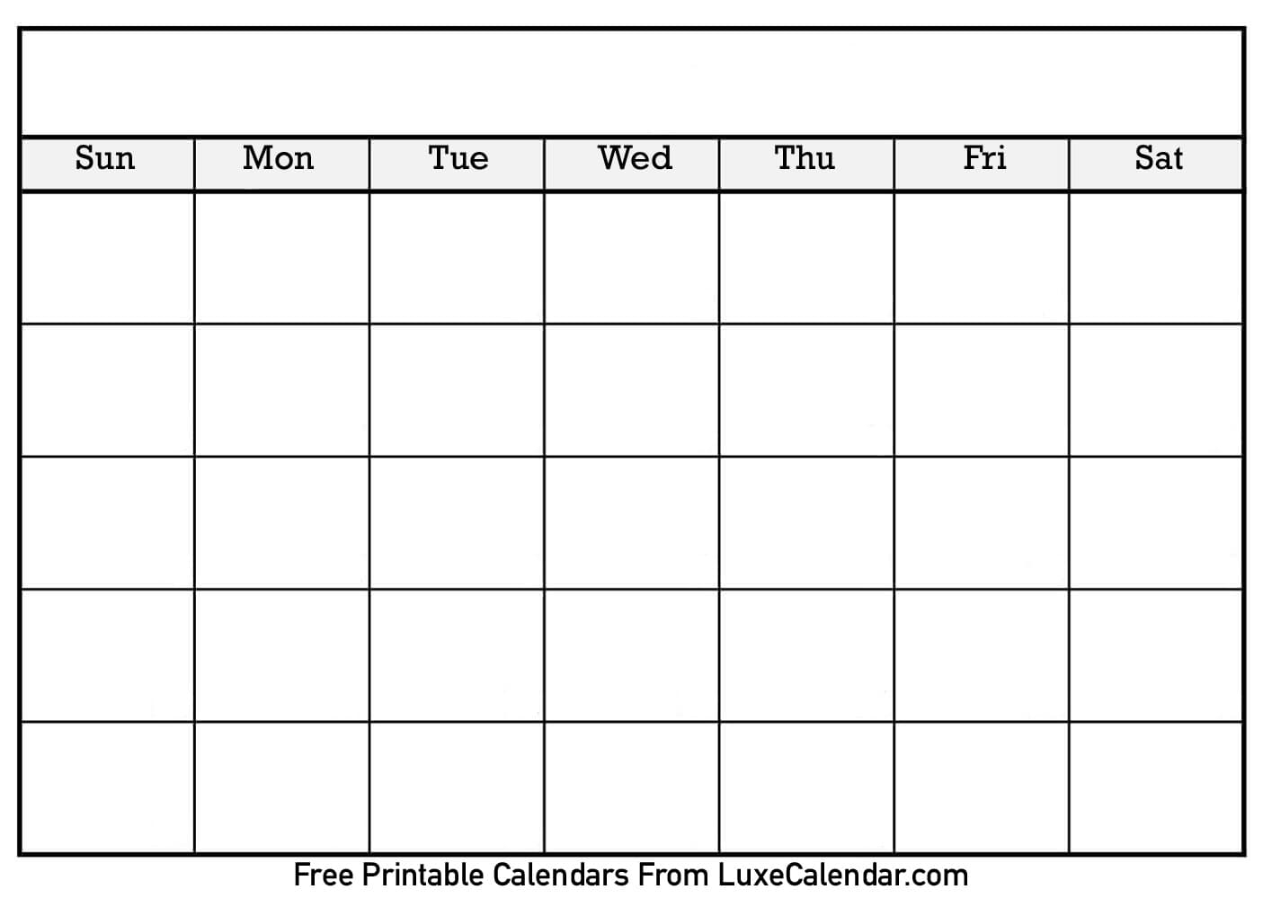 Printable Blank Monthly Calendar With Lines  Calendar within Printable Monthly Calendar With Lines