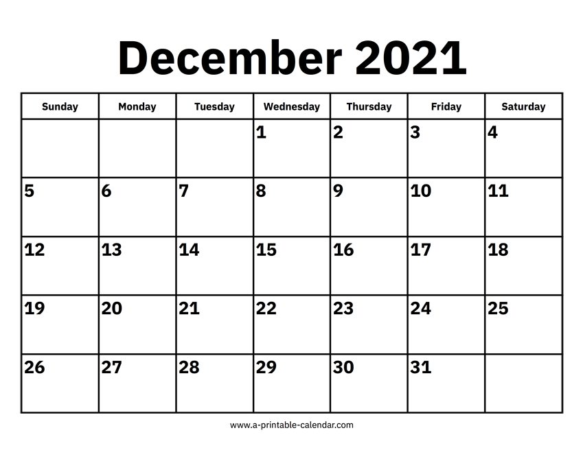 Printable Calendar December 2021 : November December 2021 inside December Win Calendar