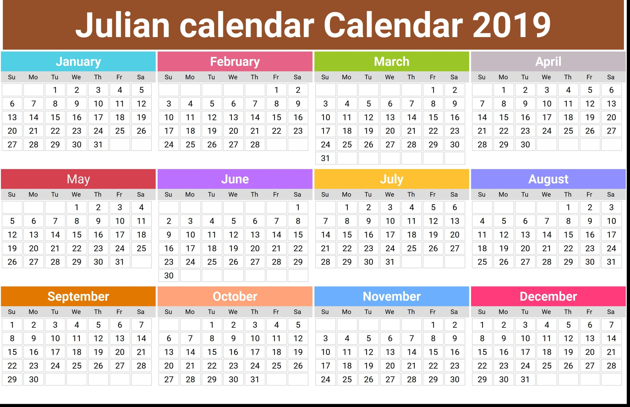 Quadax 2020 Julian Calendar | Calendar For Planning inside Quadax Julian Calendar 2018
