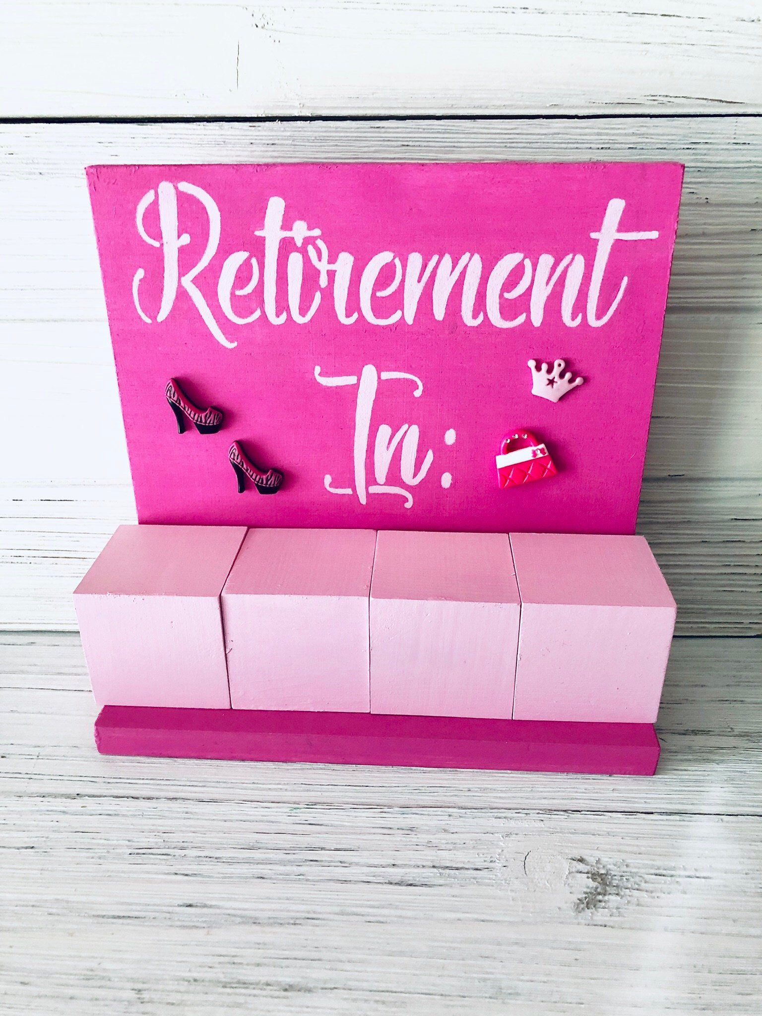 Retirement Countdown Calendar Bling Style | Etsy intended for Retirement Calendar Countdown Printable