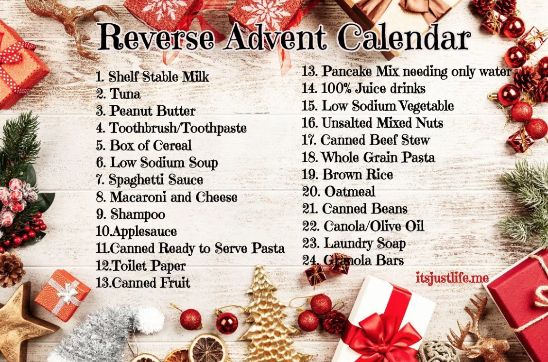 Reverse Advent Calendar Ideas. | Reverse Advent Calendar with regard to Reverse Advent Calendar Template