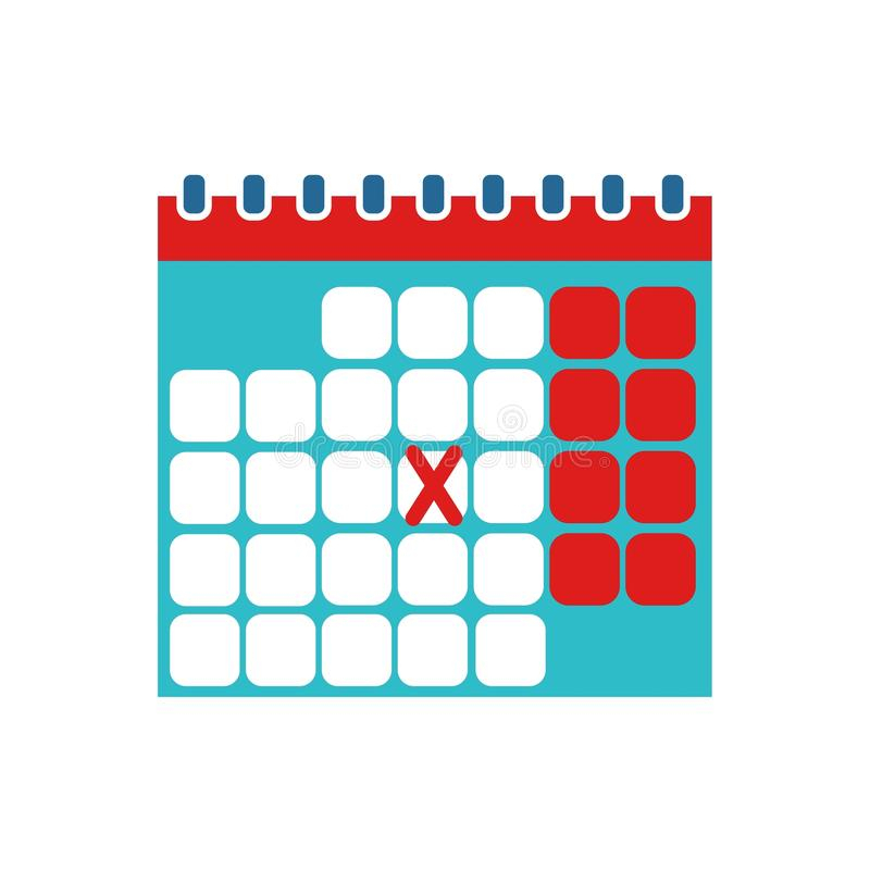 School Material Icon. Trendy Flat Vector School Material intended for Calendar Icon Material