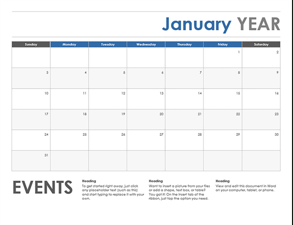 Sundaysaturday Monthly Calendar Template | Calendar pertaining to Sunday To Saturday Calendar