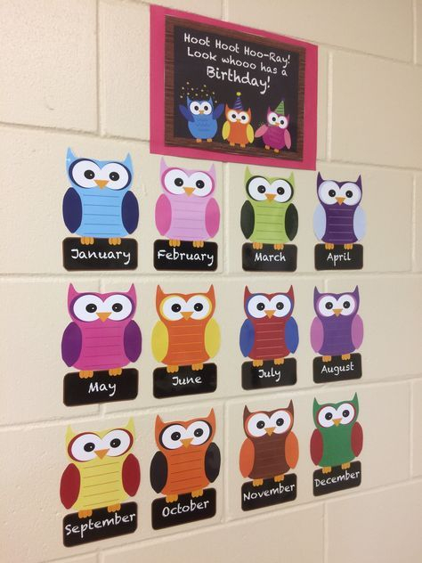 Super Birthday Board Preschool Diy Ideas | Birthday Board regarding Owl Birthday Chart