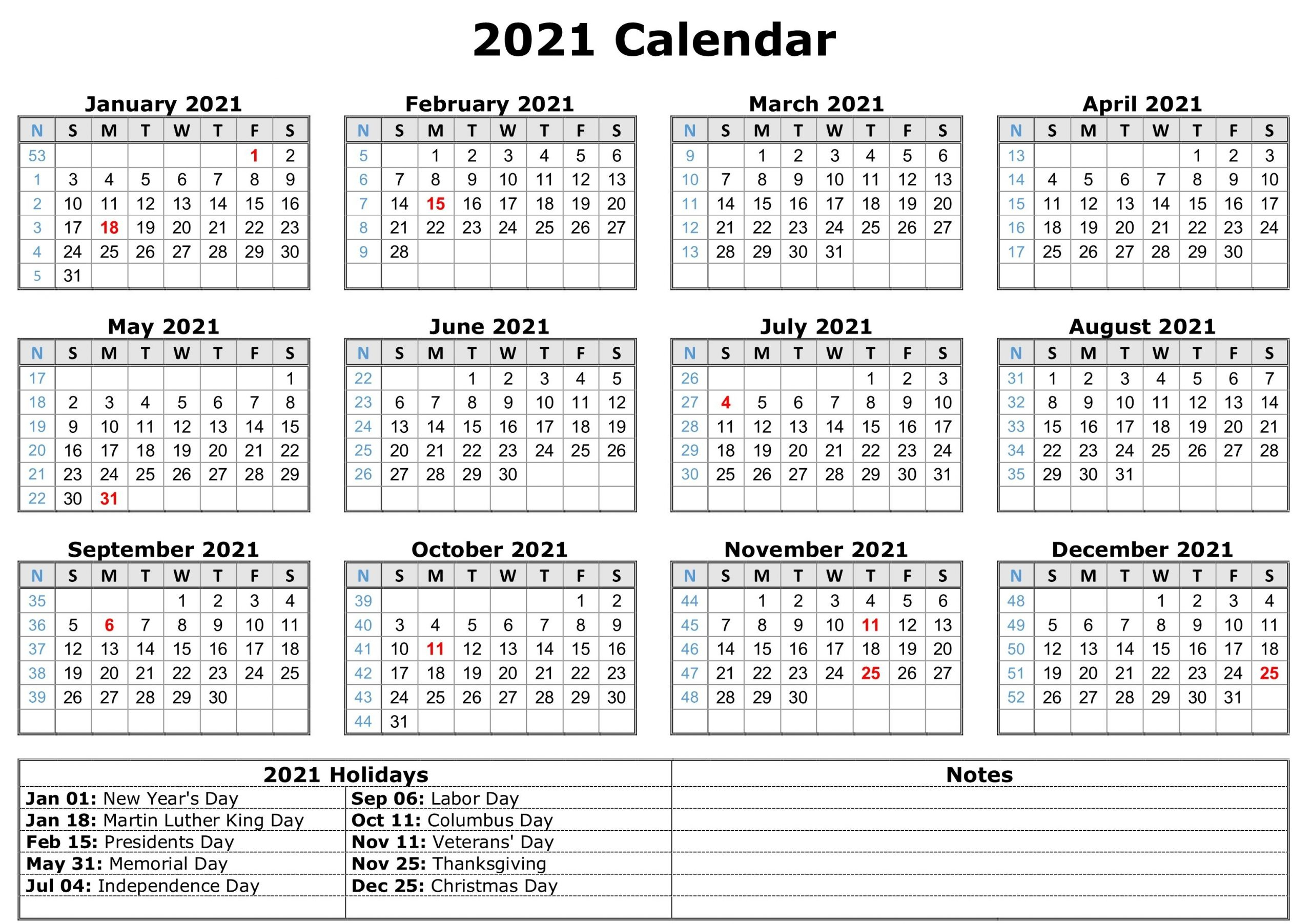 Take 2021 Printable Calendar Free | Calendar Printables within 2021 Calendar In Excel Free