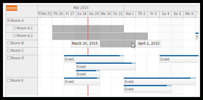 Time Range Multiselecting  Scheduler | Daypilot intended for Asp.net Mvc Multi Calendar