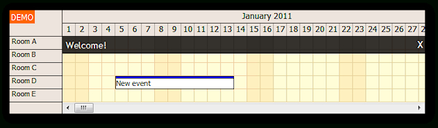 Tutorials | Daypilot For Asp Mvc  Calendar, Scheduler throughout Asp.net Mvc Multi Calendar