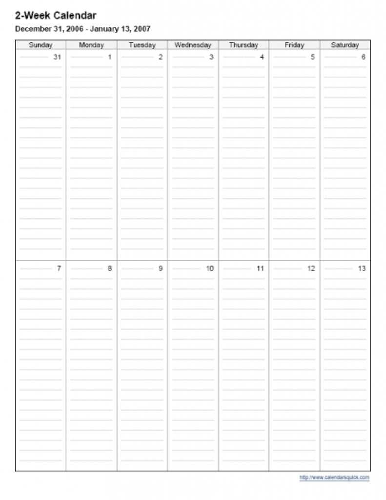 Two Week Printable Calendar | Calendar For Planning regarding Printable Calendar Two Weeks