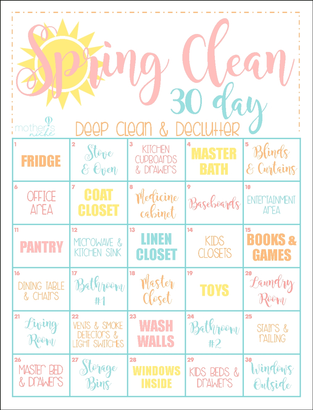 Universal Blank 30 Day Caldner Challenge | Get Your within 30 Day Printable Calendar