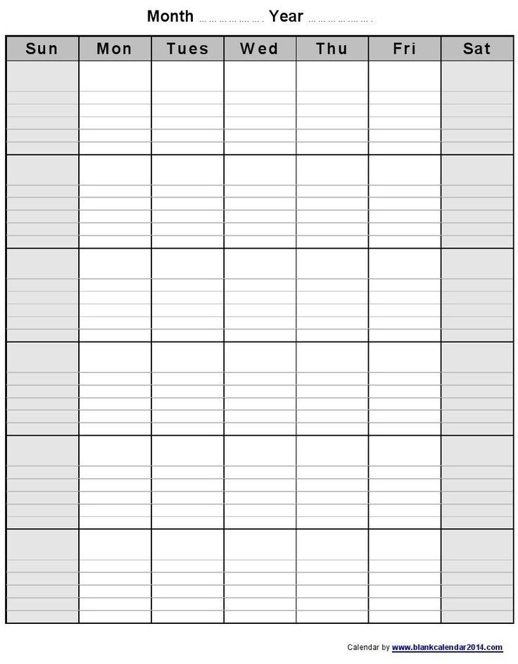 Universal Blank Monthly Calendar With Lines | Blank pertaining to Printable Monthly Calendar With Lines