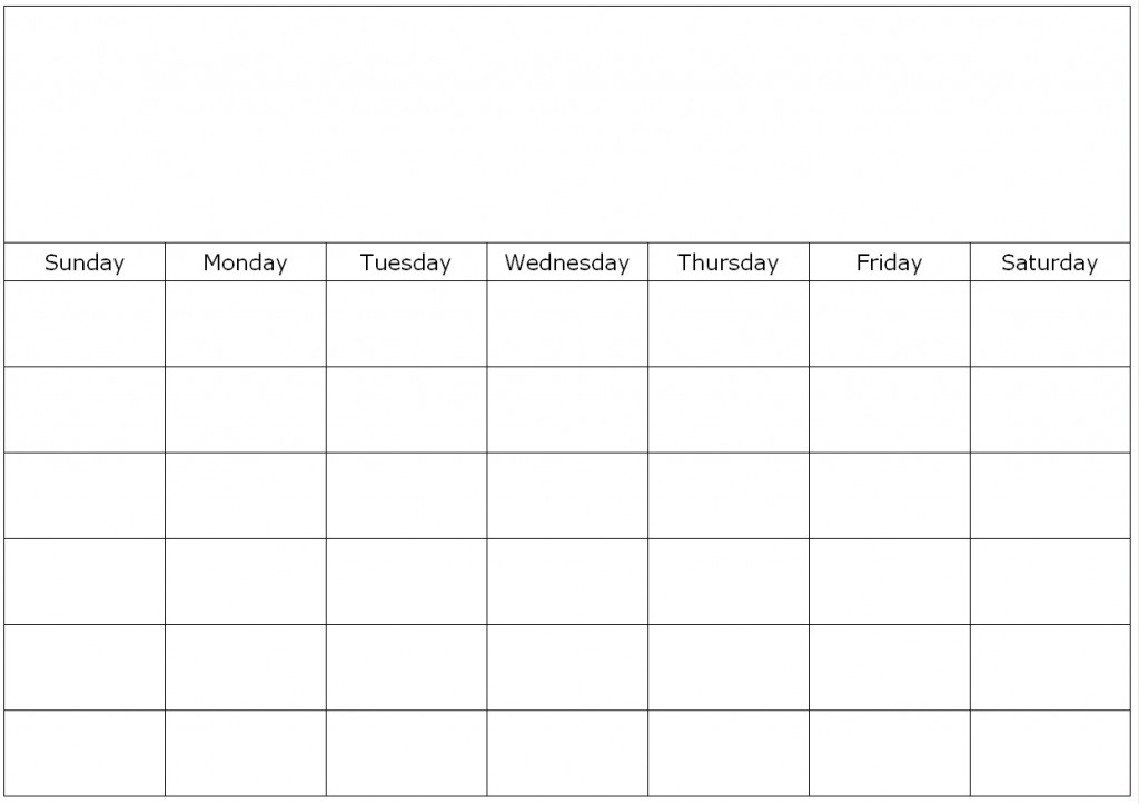 Weekly Calendar Fill In with regard to One Week Blank Calendar