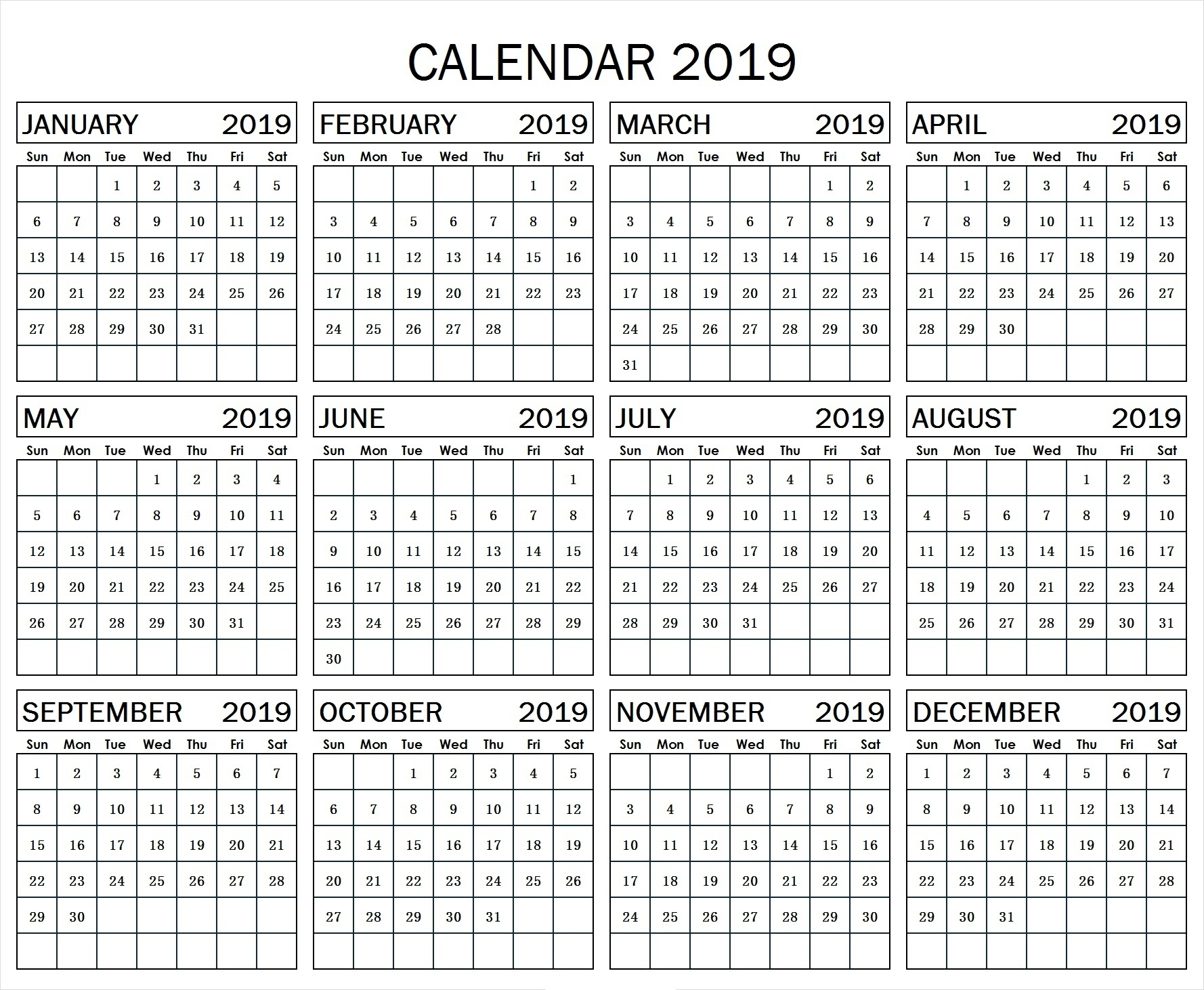 Year At A Glance Template  Calendar Inspiration Design with regard to At A Glance Calendar Printable