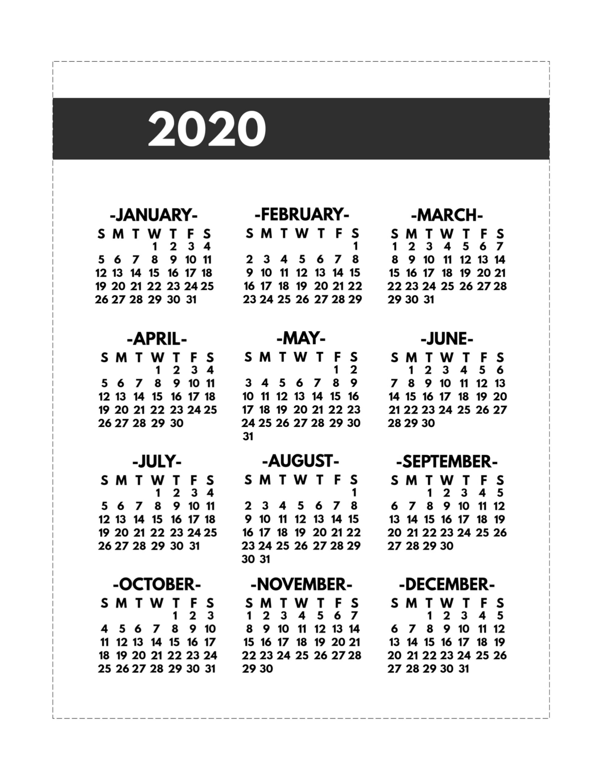 Year At Glance Calendar Printable  Calendar Inspiration with At A Glance Calendar Printable