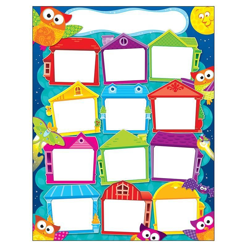 Year Round Houses Owl Stars | Classroom Themes, Owl inside Owl Birthday Chart