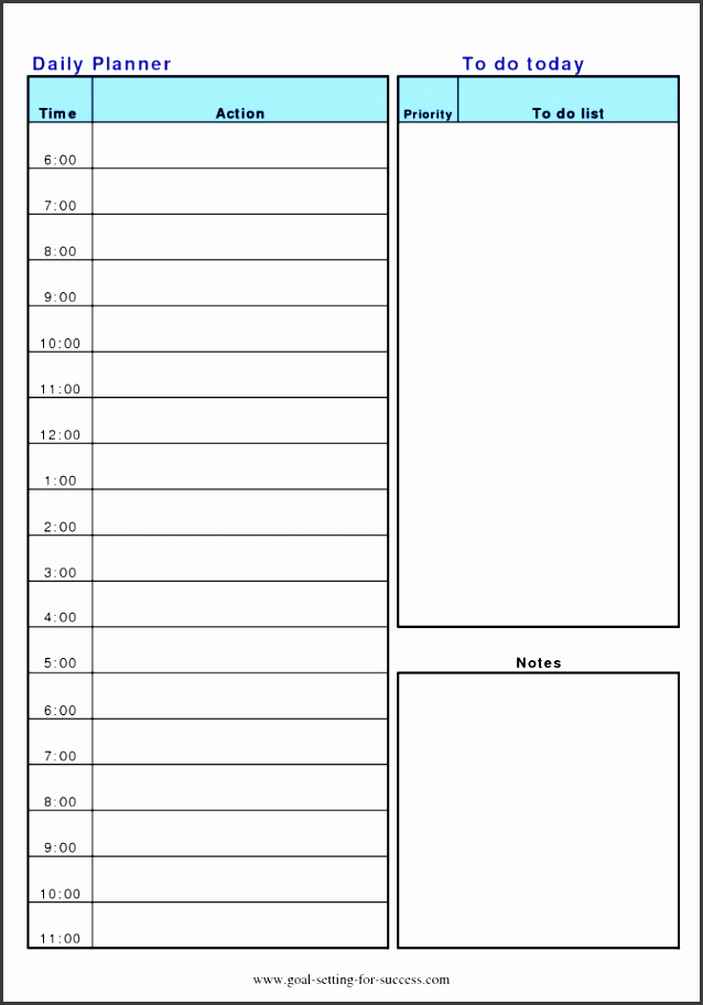 10 Online Daily Schedule Template  Sampletemplatess within Printable Weekly Appointment Planner