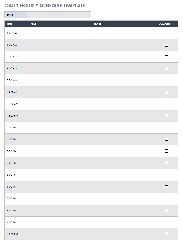 11+ Hourly Schedule Template Editable Download [Excel, Word] regarding Weekly Hourly Scheudle Template