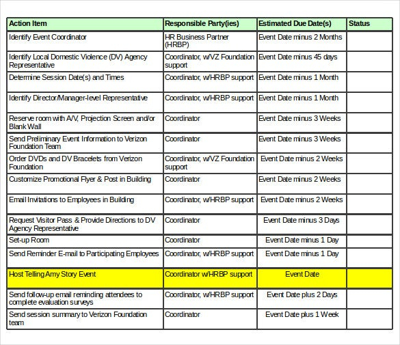 12+ Event Order Templates  Pages, Ms Word | Free pertaining to Event Management Plan Template Excel