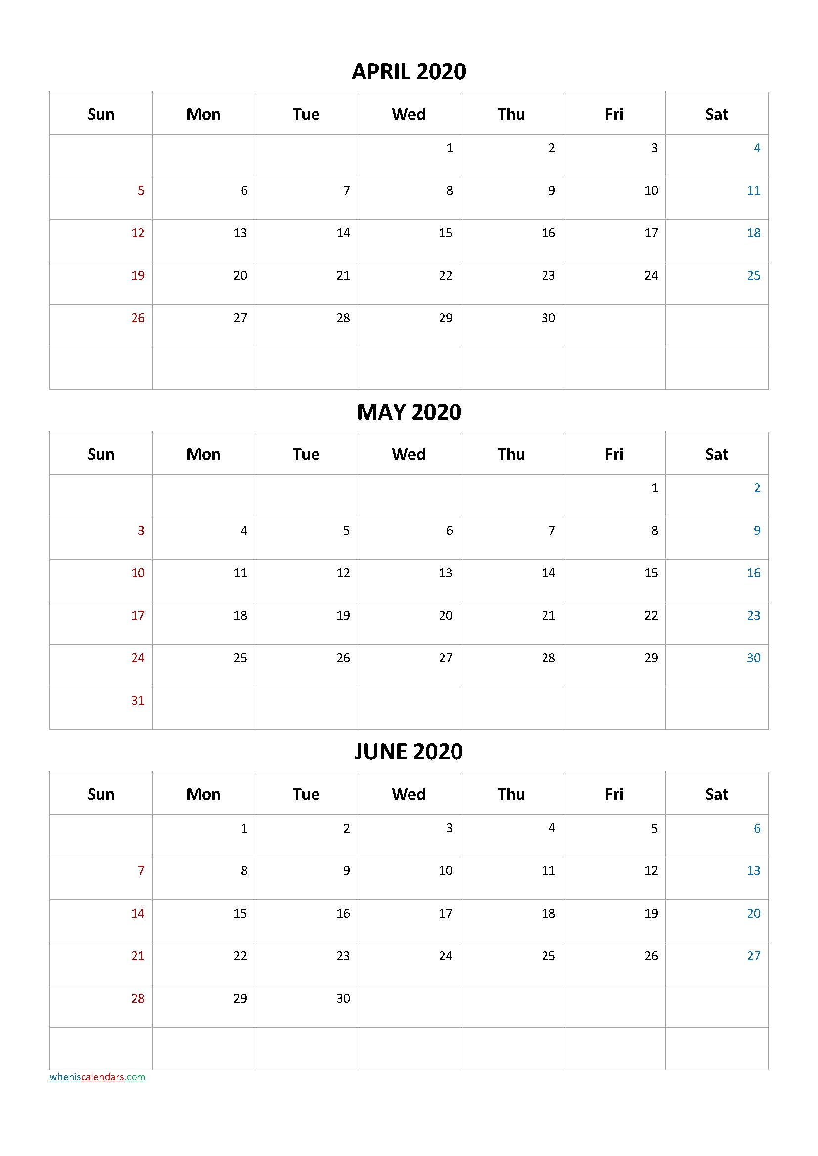 2021 Printable Three Month Calendar | Calendar Printables throughout 3 Month Blank Calendar