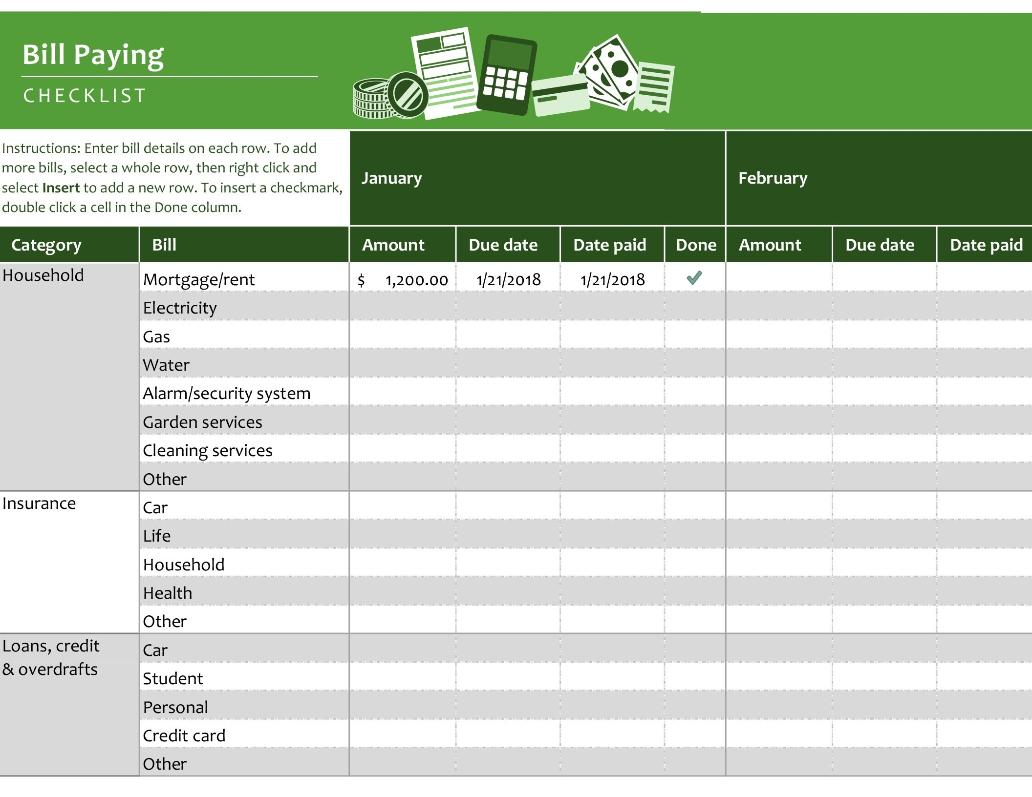 Bill Pay Calendar Template | Calendar Template Printable throughout Printable Bill Pay Calendar