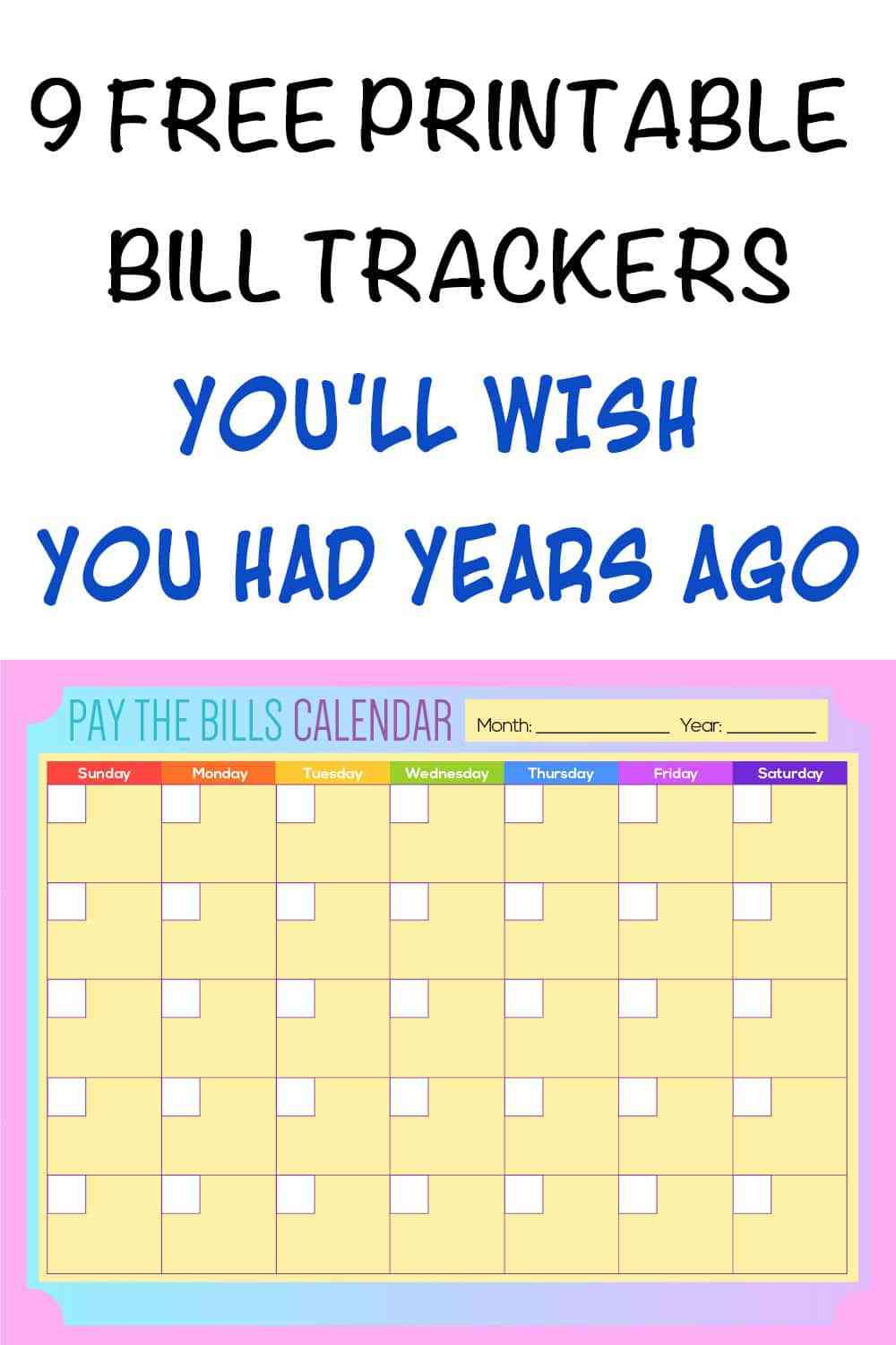 Bill Paying Calendar Printable Free | Example Calendar intended for Printable Bill Pay Calendar