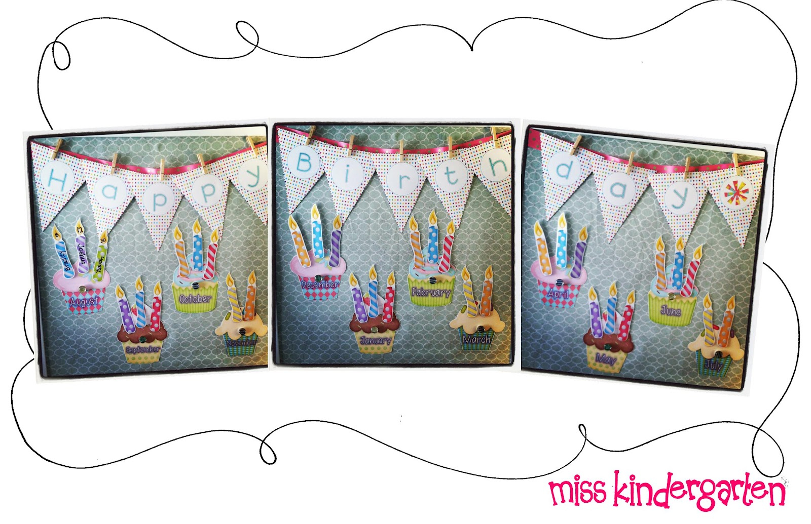 Birthday Bulletin Board  Miss Kindergarten pertaining to Birthday Bulletin Board Ideas Printable