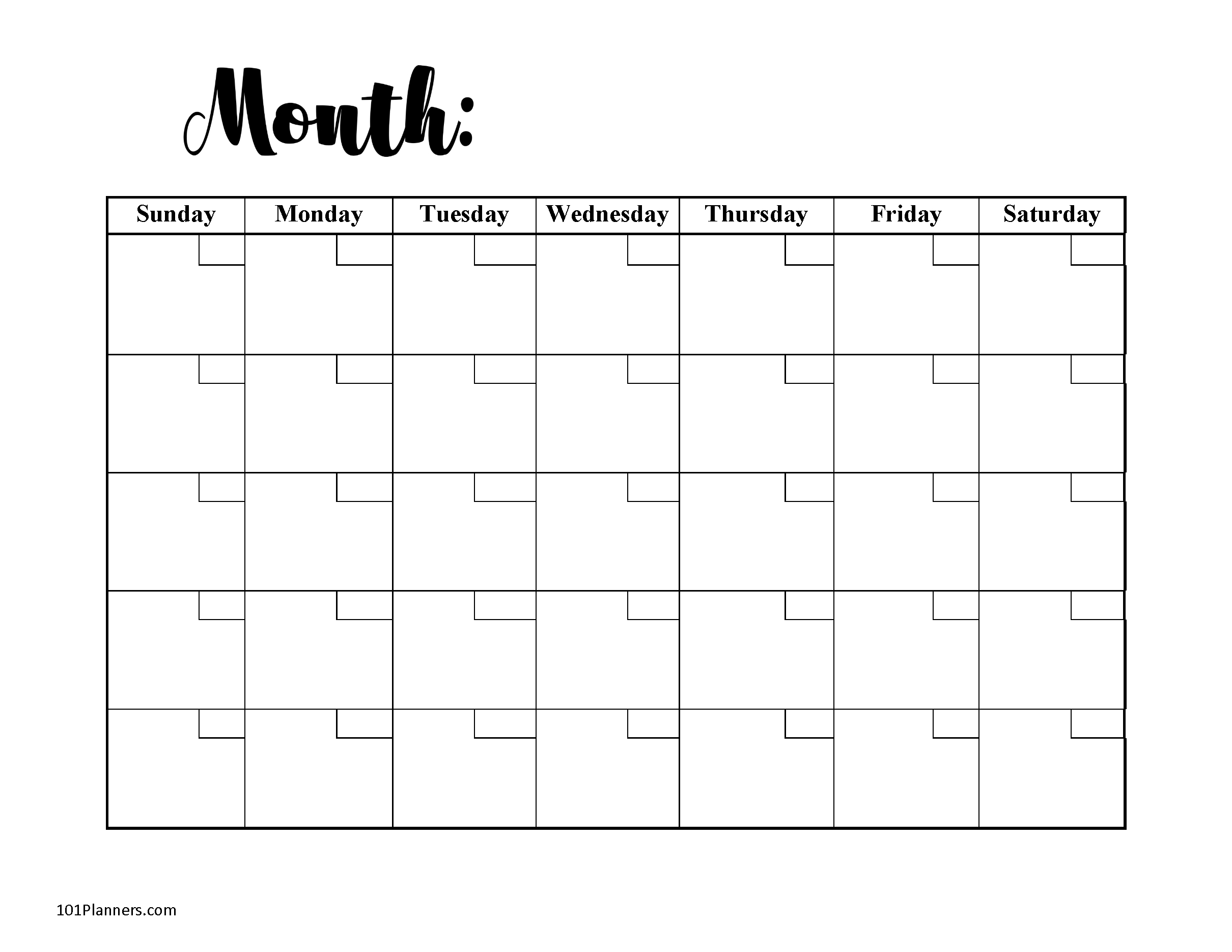 Blank Calendar With No Dates  Example Calendar Printable with regard to Blank Printable Weekly Calendar