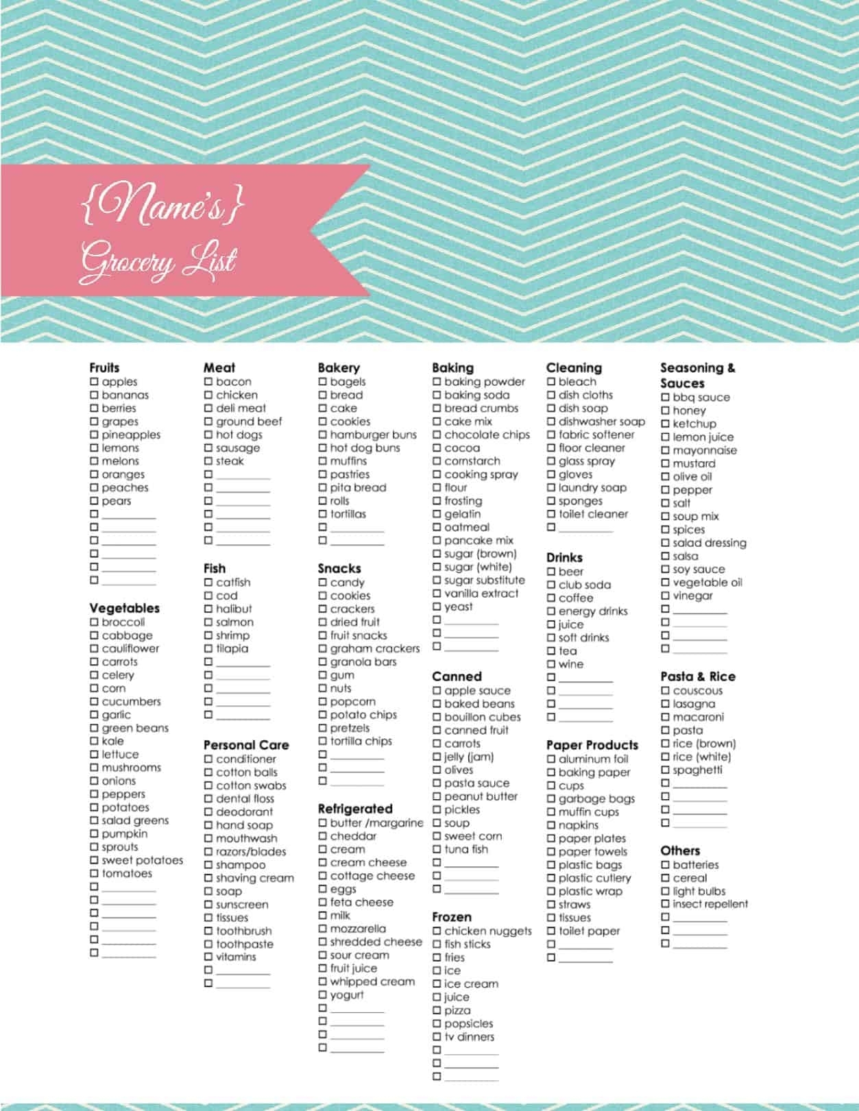 Blank Shopping List Template A4 Editable  Calendar inside Printable Blank Shopping List