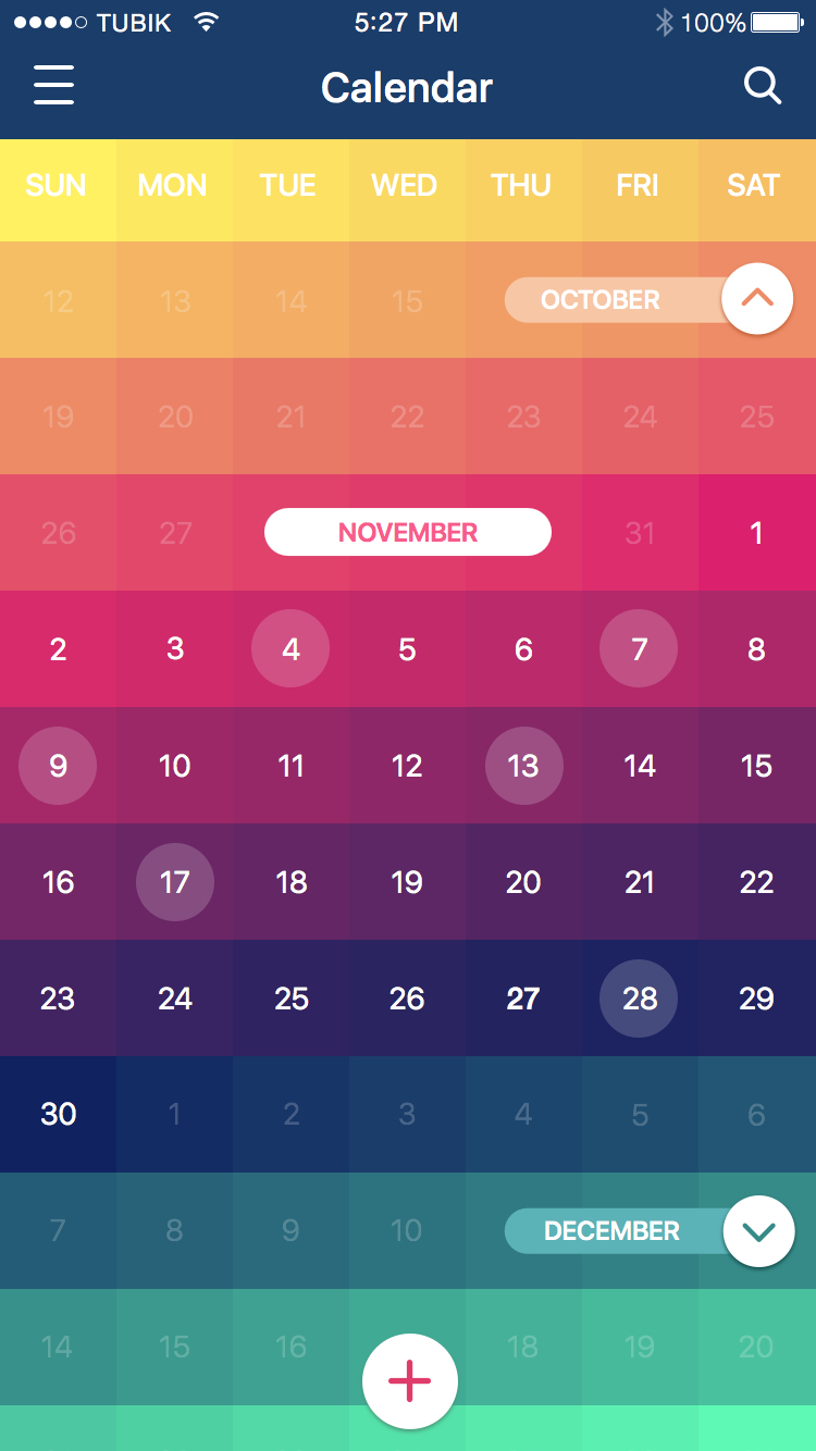 Calendar App  Materialup for Calendar Icon Generator