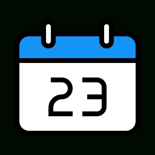 Calendar, Date, Day, Schedule Icon within Calendar Day Icon Generator