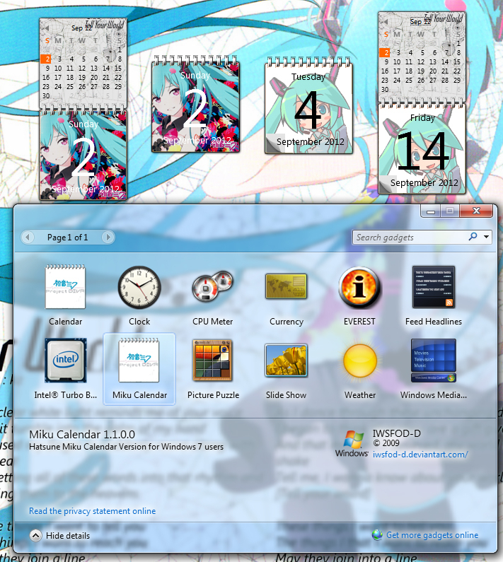 Calendar Gadgets For Windows 7  Calendar Template 2021 with Windows Calendar Gadget