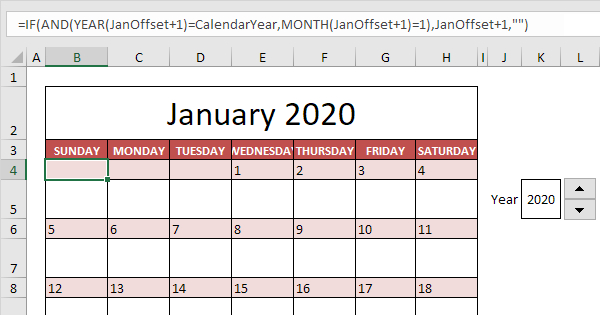 Calendar Template In Excel  Easy Excel Tutorial throughout Calendar From Excel Data