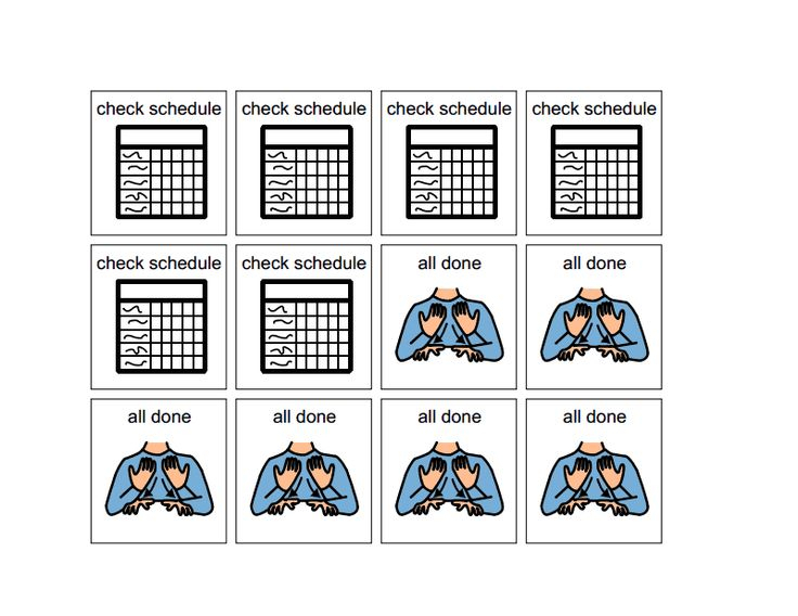 Checkschedulealldone.pdf | Teaching Life Skills, Autism with Calendar Icon Generator