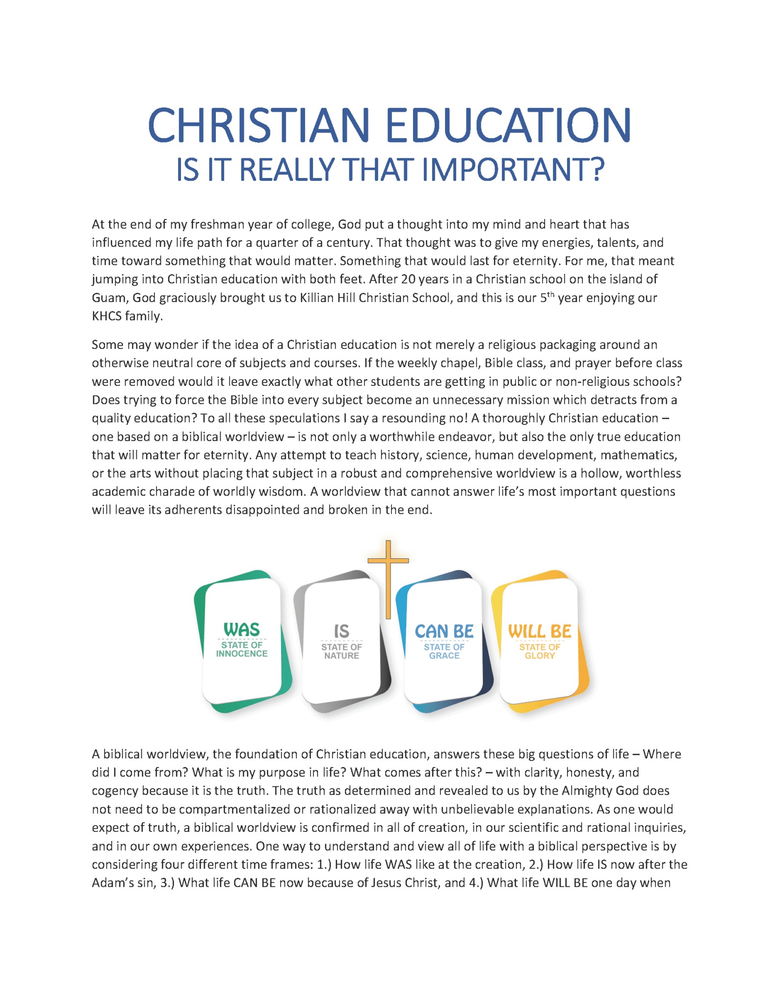 Christian Education | Killian Hill Christian School inside Killian Hill Christian School