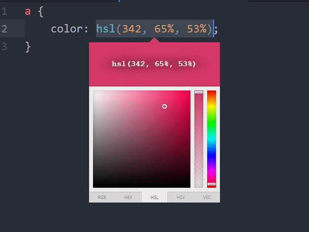 Color Picker In Atom Editor  Linux Hint for W3Schools Html Colour Picker