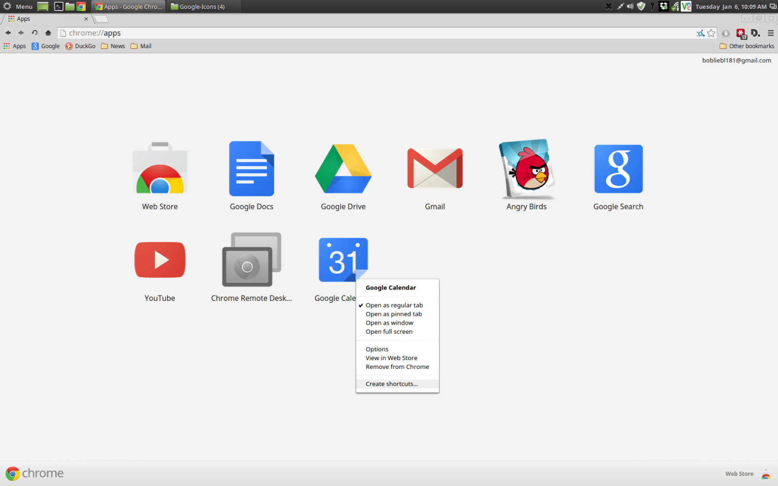 Creating Desktop Google Apps In Linux within Make Google Calendar My Desktop Background
