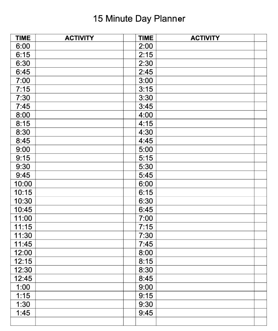 Daily Calendar Template Editable Planner | Daily Calendar intended for Printable Weekly Appointment Planner