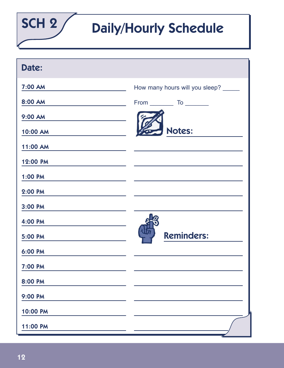 Dailyhourly Schedule Template Download Printable Pdf with Hourly Calendar Pdf