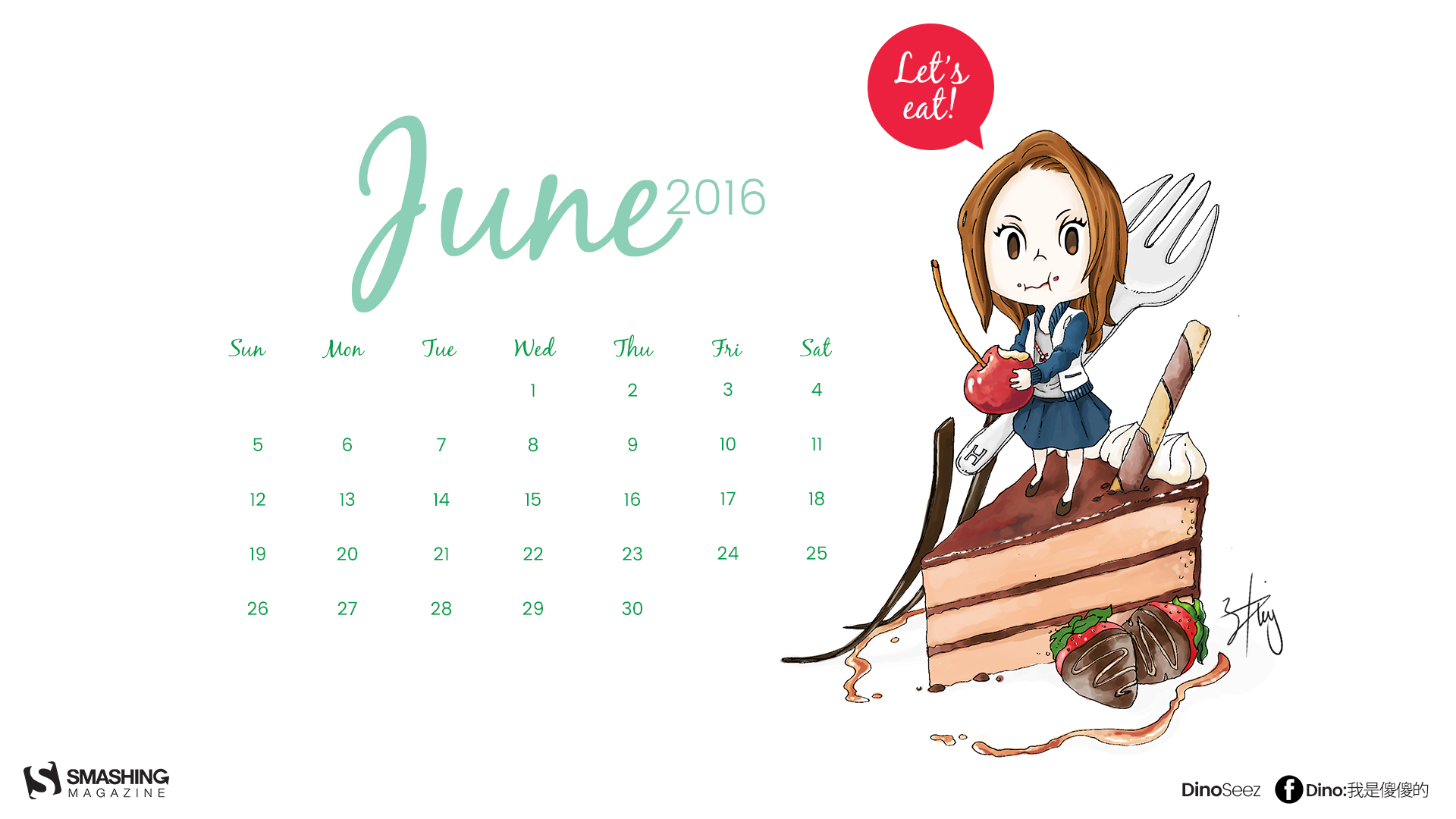 Desktop Wallpaper Calendar  Iunie 2016 Touchofadream pertaining to Calendar Lunar Sanatate Si Frumusete