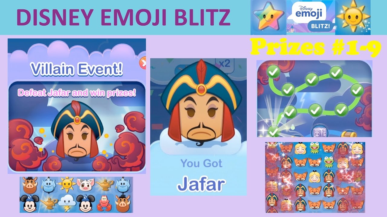 Disney Emoji Blitz Villain Event (Jafar) Intro, Prizes 19 in Disney Emoji Blitz Google Calendar