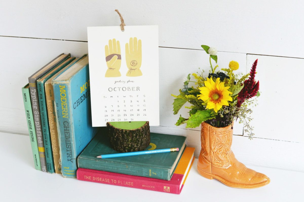 Diy Painted Stump Calendar Holder  Shrimp Salad Circus with Diy Calendar Holder