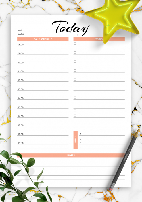 Download Printable Hourly Planner With Daily Tasks &amp; Goals Pdf within Weekly Hourly Planner Template