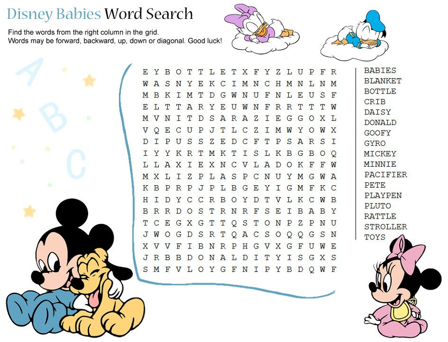 Easy Disney Word Searches | Activity Shelter intended for Princess Word Search Printable