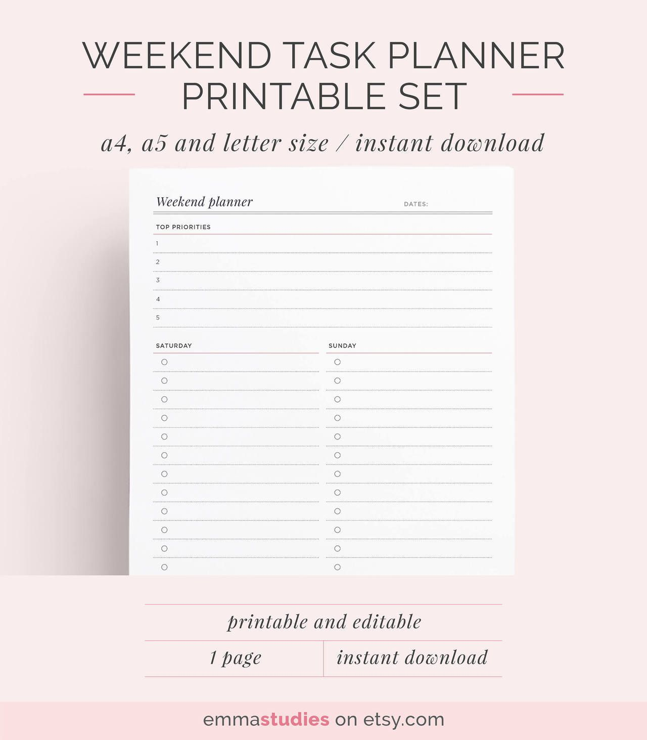 Emma&#039;S Studyblr | Daily Schedule Planner, Schedule Planner pertaining to Emma Studyblr Printables