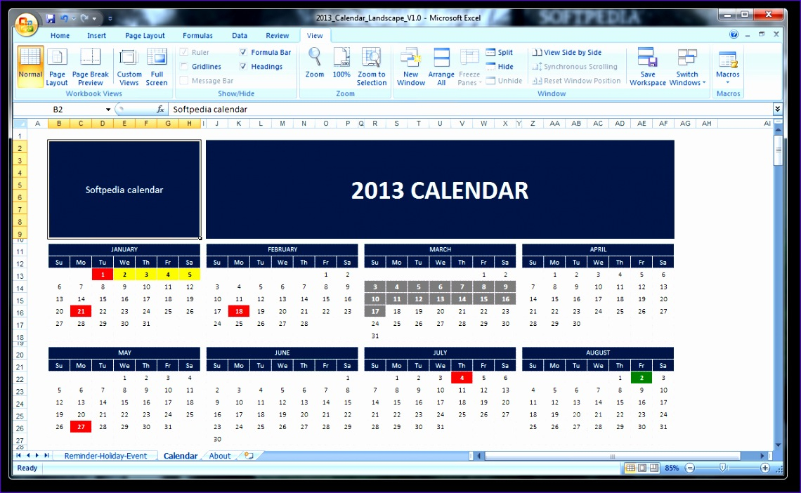 Excel Calendar regarding Outlook Calendar Conditional Formatting