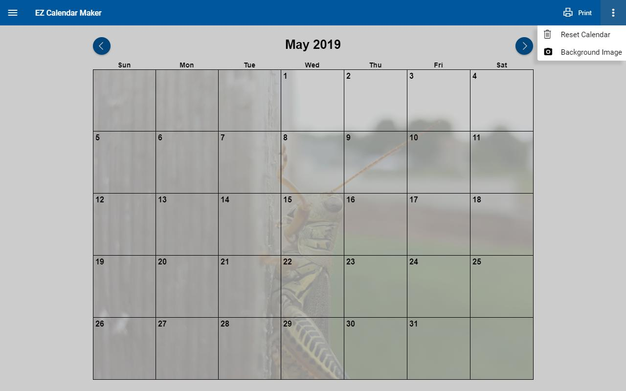 Ez Calendar Maker For Android  Apk Download within Calendar Icon Generator