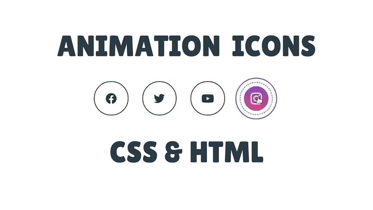 Font Awesome Social Icons Animation Using Only Css | Html in Font Awesome Icons